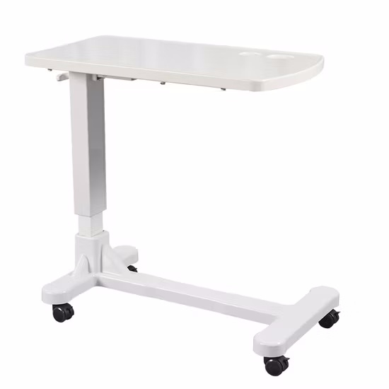 Home Care Mobile Bedside Table with Adjustable Height