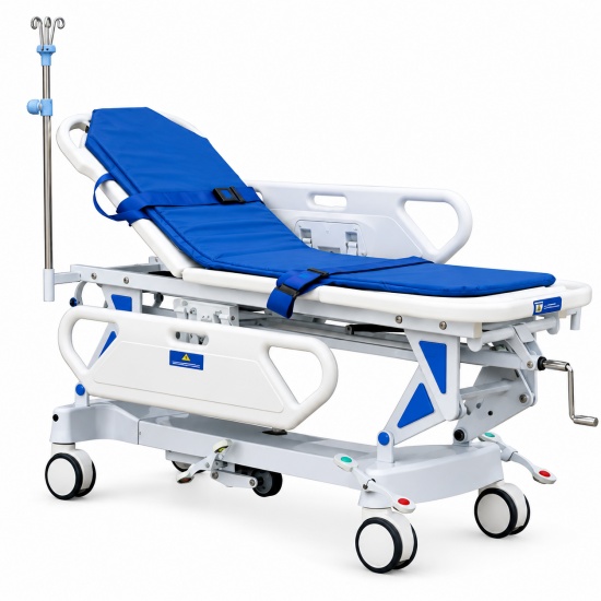 Manual Patient Transfer Trolley for Rehabilitation and Professional Care
